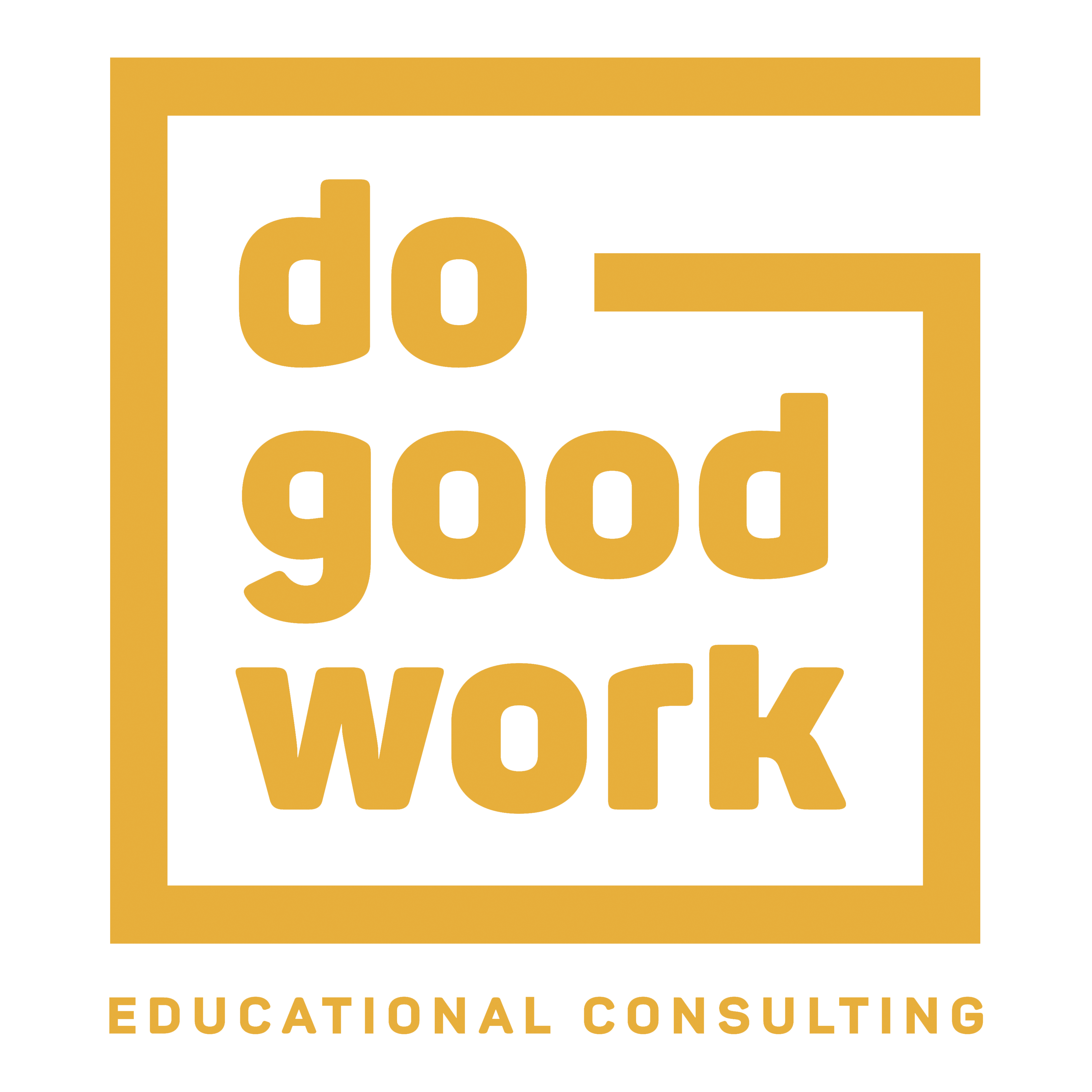 Do Good Work LLC Logo Yellow